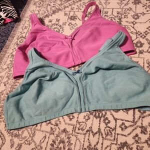 Stylish Pink and Teal Women's Bras